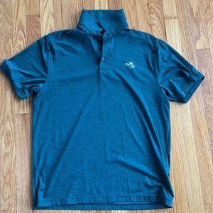 Green golf polo